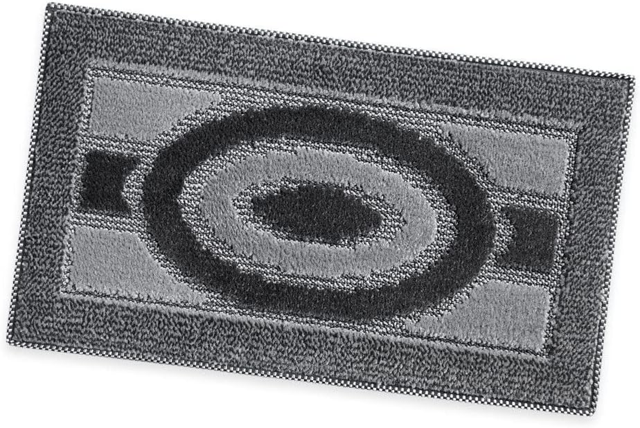 Zerbino Ingresso 40x70 cm Asciugapassi Assorbente Antiscivolo Morbido Made In Italy Grigio