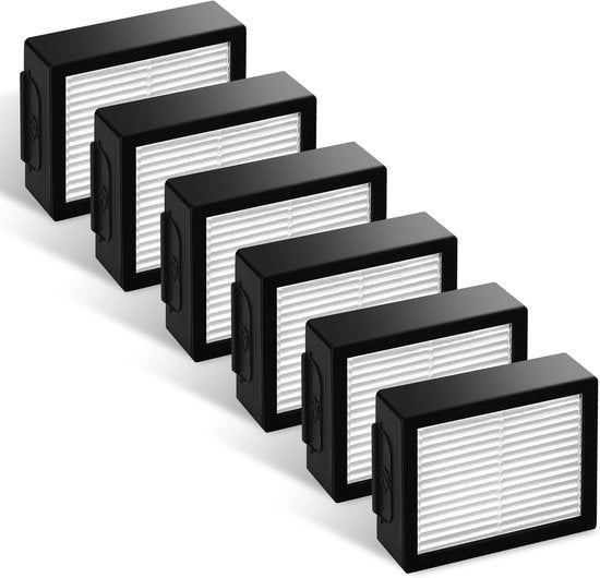 6 Set di filtri HEPA adatti per serie Roomba E e I - i2 - i3 i3+ - i4 i4+ - i6 i6+ - i7 i7+ - i7plus - i8+ - E5 E6 E7 - Parte di aspirapolvere - Filtro