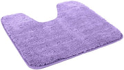 Tappeto da bagno lila, microfibra, 50x55 cm con foro