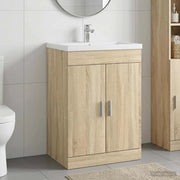Mobiletto da Bagno Sotto Lavabo Rovere Sonoma 56 x 37,5 x 81 cm 890682
