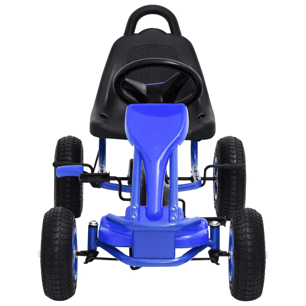 Go-kart a pedali con gomme blu 02_0005219