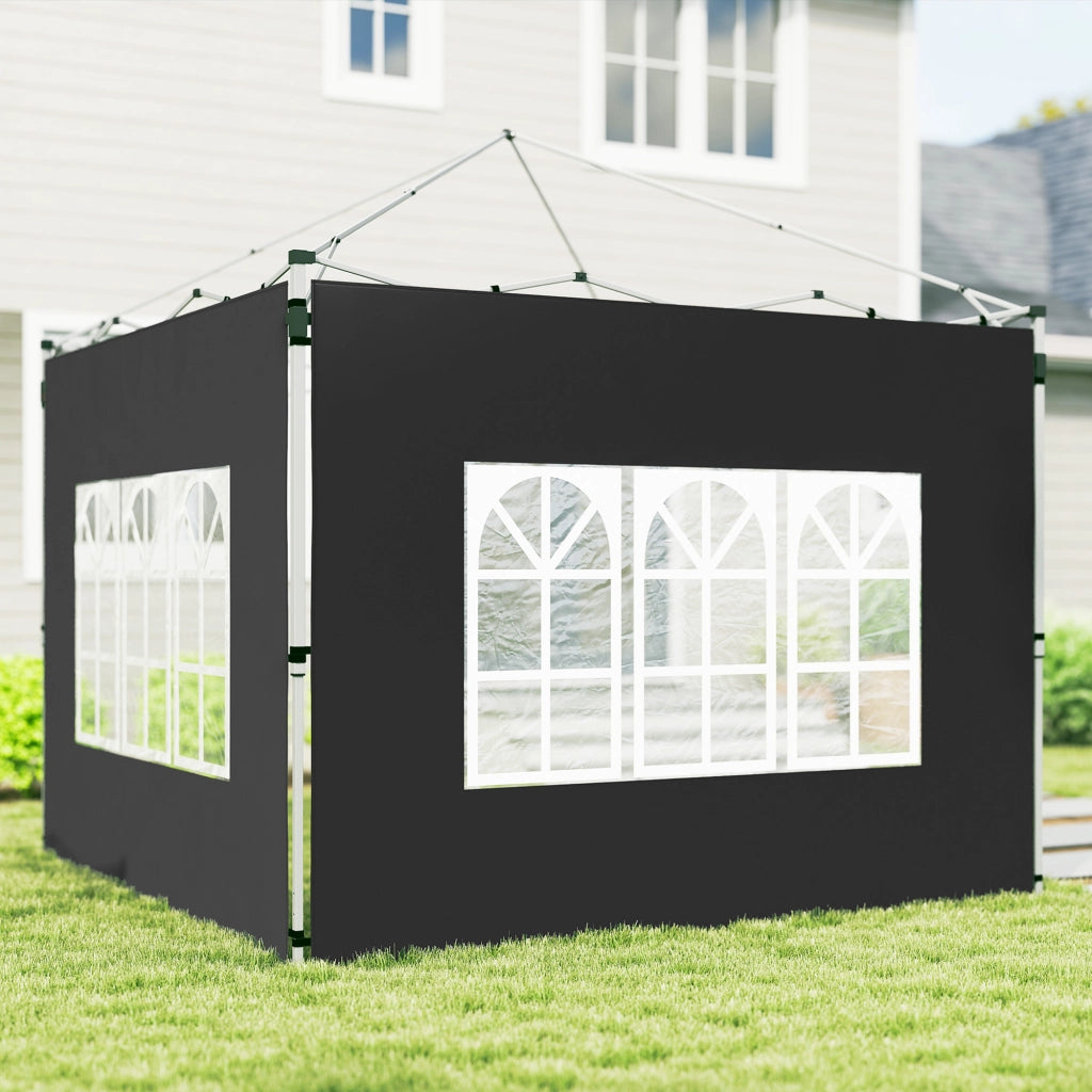 Pannelli laterali per gazebo 3x3 m ¨C zephmum ¨C 295x195 cm nero
