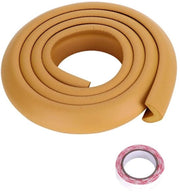 Protezione angolare extra spessa in gomma - Protezione per mobili - Protezione per bordi di tavolo - Striscia di sicurezza - 2 Metri - Colore legno - Protezione per mobili