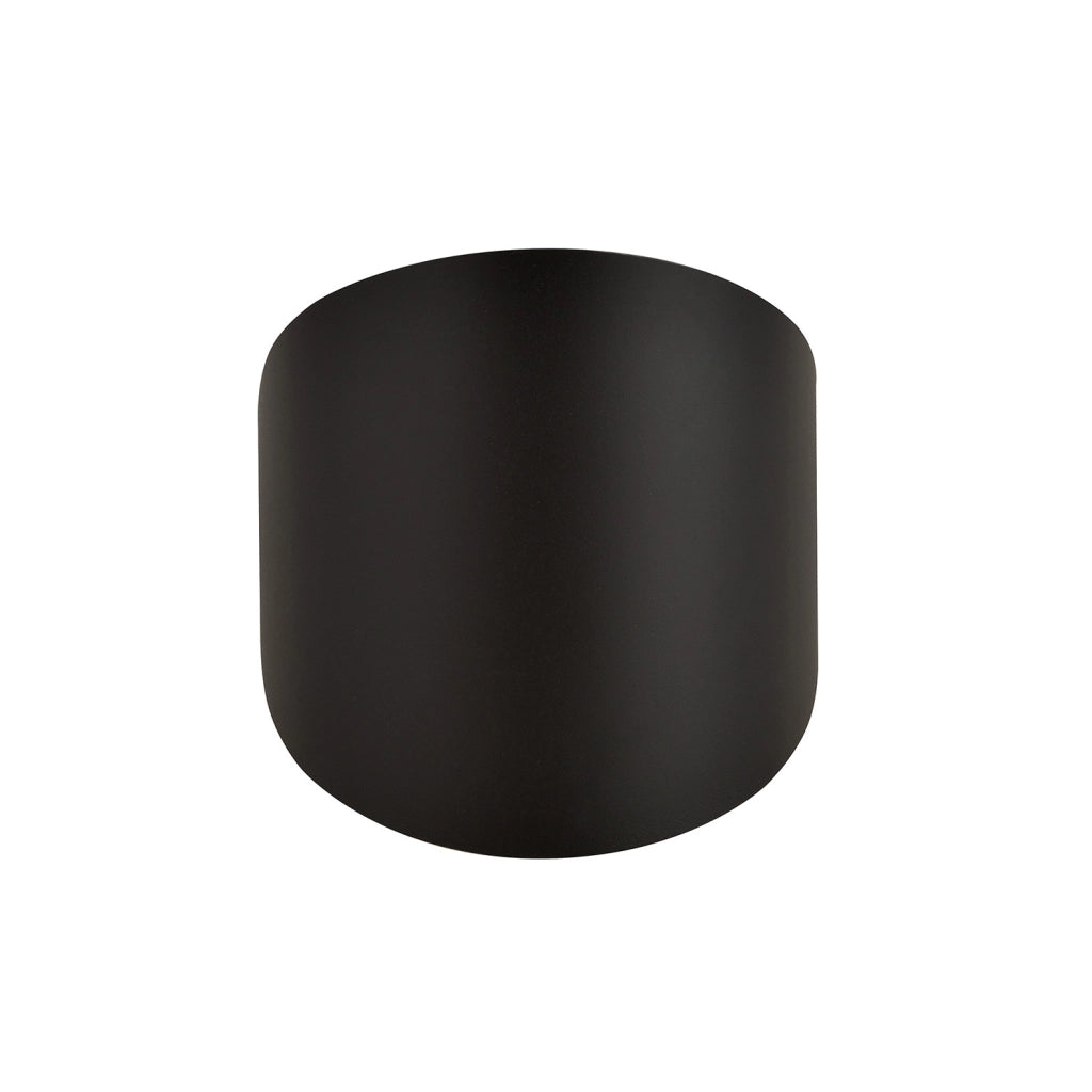 Applique Minimal 1 Luce Indiretta Agni In Acciaio Nero