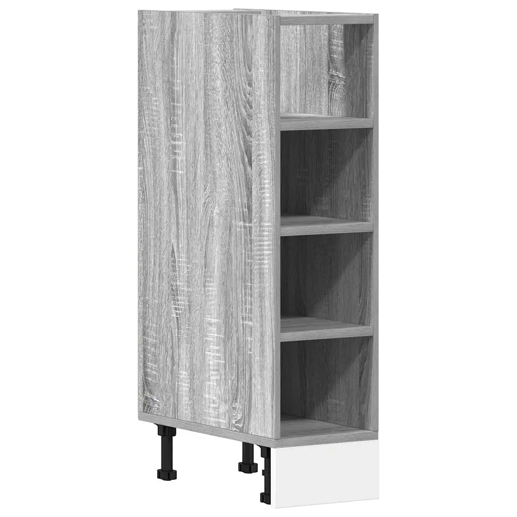 vidaXL Armadio Inferiore “Riga” Grigio Sonoma 20x44,5x81,5 cm