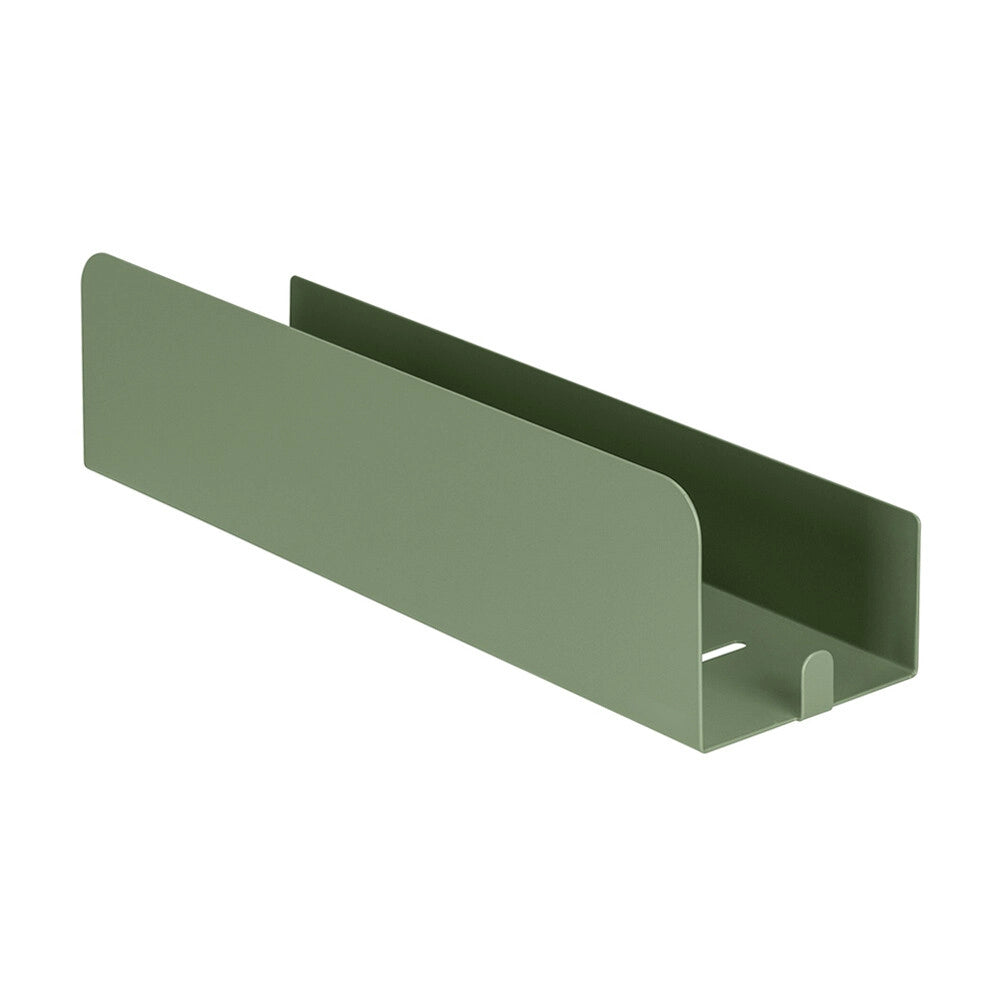 Mensola doccia 30 cm verde in acciaio inox senza fori Rea
