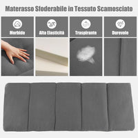 Letto Brandina Pieghevole con Materasso e Cuscino Rimovibili, Borsa da Trasporto, con Struttura Metallica Resistente, per Casa, Ufficio, Campeggio, Carico Fino a 150 kg