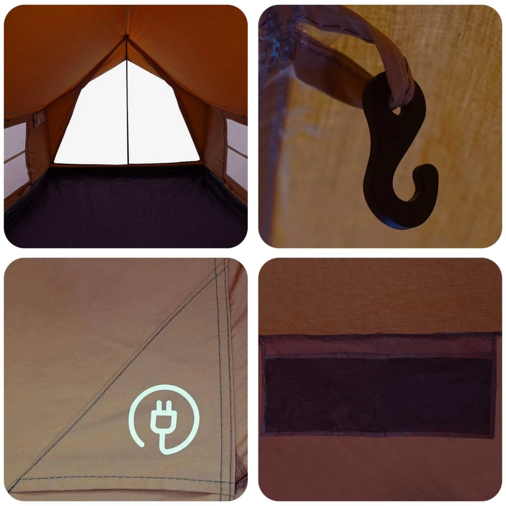 Tenda Capanna Marrone 340 x 246 x 210 cm Policotone