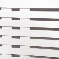 Mobile Copricalorifero Larghezza Regolabile e Mensola Superiore in MDF e Legno, 140-202x19x82.5cm, Bianco