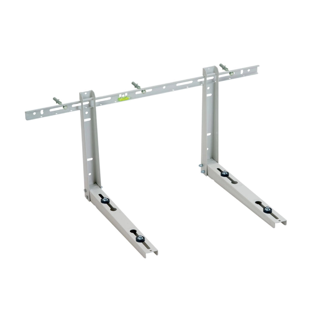 STAFFA PER CLIMATIZZATORE CONDIZIONATORE IN LAMIERA ZINCATA SOTTO FINESTRA - 420X390X750 MM -  PORTATA 80KG