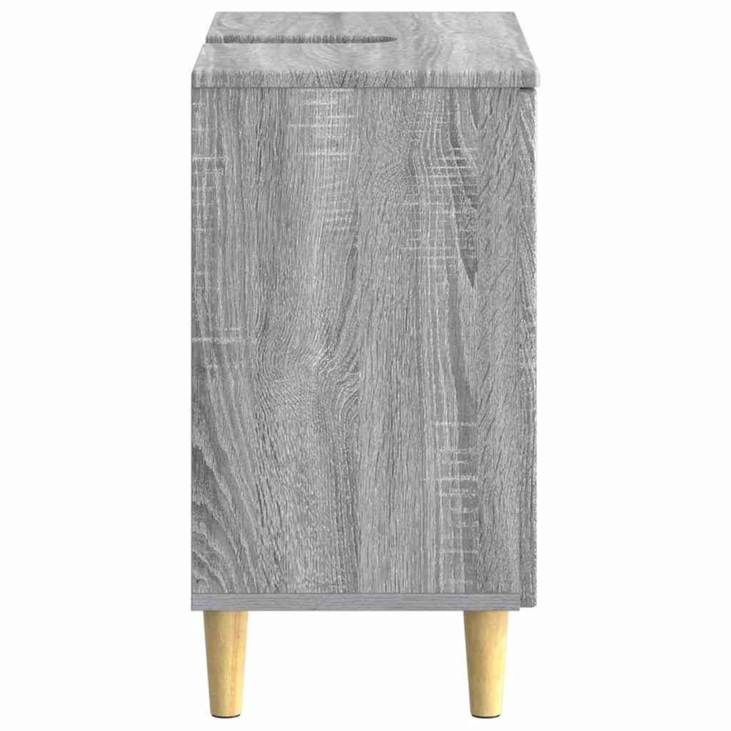 Armadio per Lavabo da Bagno DELFT Sonoma grigio 897011