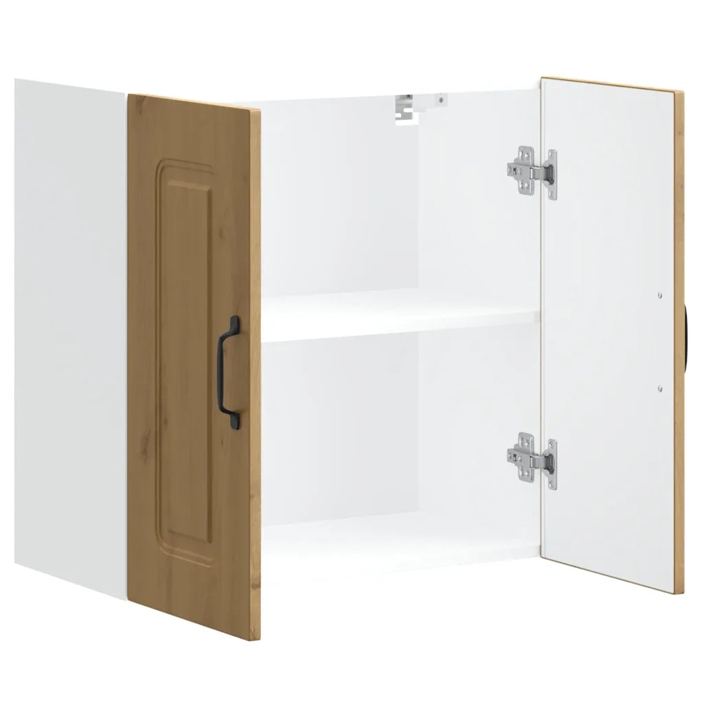 Pensile da Cucina | Mobile da Cucina Kalmar Rovere Artigianale Legno Multistrato