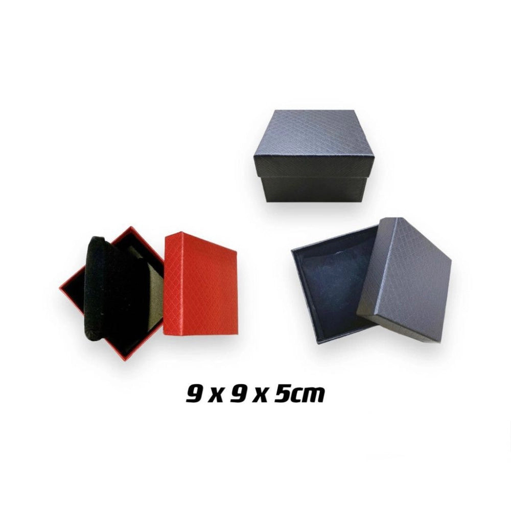 Trade Shop - Scatola Regalo Rigida 9x9x5 Cm Elegante Per Gioielli E Piccoli Oggetti -