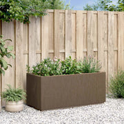 Scatola per Fiori da Giardino Marrone 80 x 36 x 35 cm PP 42036843