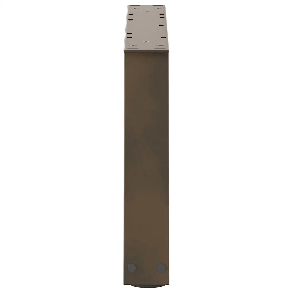 Gambe per Tavolino da CaffÃ¨ a Forma di V 2 pz Acciaio Naturale 60x(30-31,3) cm Acciaio