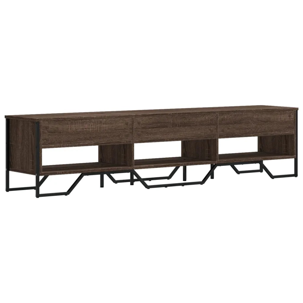 Mobile Porta TV-Mobile per TV-Credenza TV Rovere Marrone 180x34x41cm in Legno Multistrato