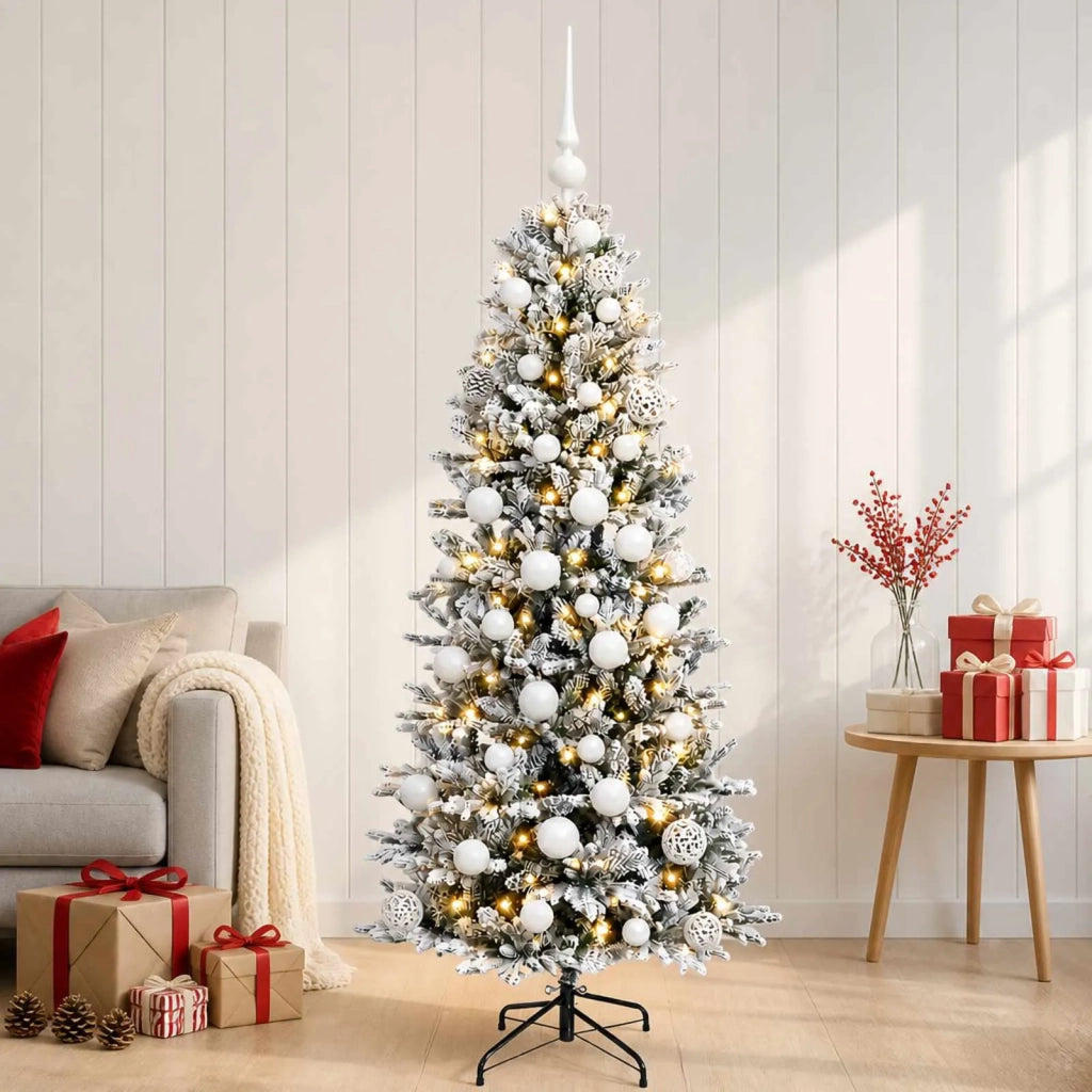 Albero di Natale artificiale con palline 150 cm 150 LED 3466046