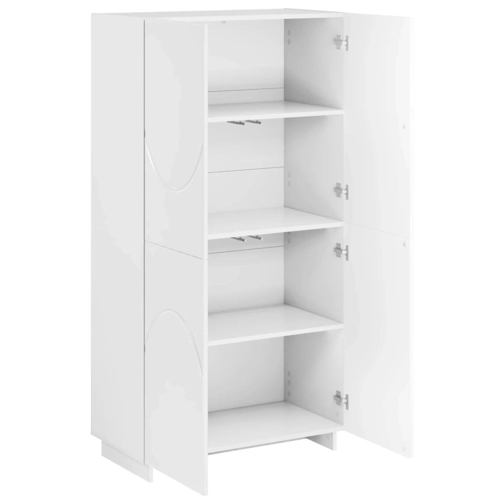 Credenza Bianco Lucido 79 x 41 x 151 cm Legno ingegnerizzato 3433113