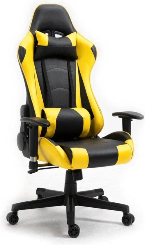Sedile da Gioco Ergonomico - Disegno Adattabile - Nero/Giallo - Sedia da Ufficio Comoda