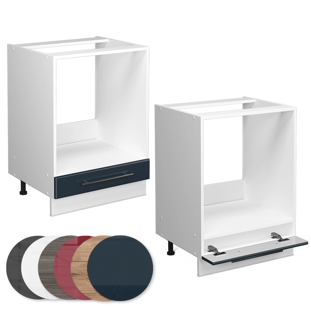 Vicco Mobile per forno da incasso Blu scuro lucido 60 cm senza piano di lavoro