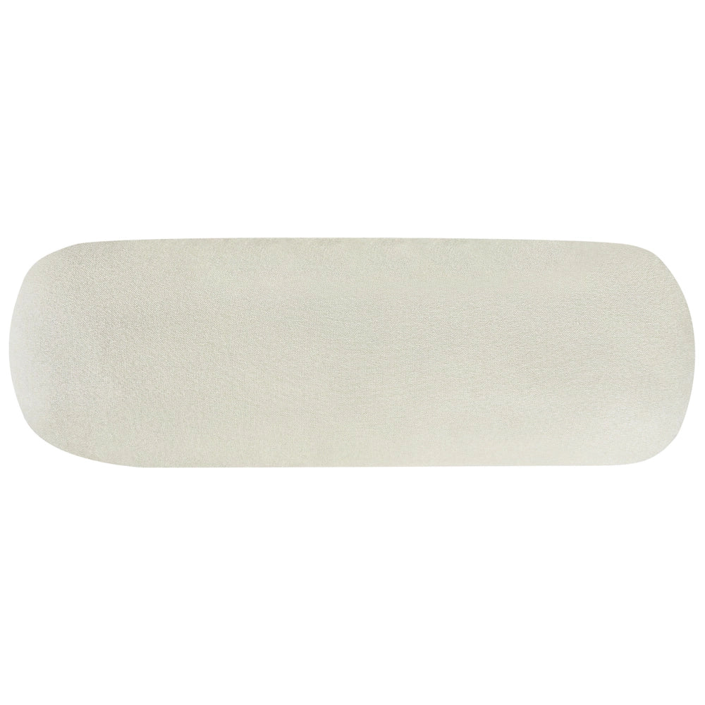 Divano angolare 3 posti destro imbottito in tessuto bianco sporco con funzione di dormiente e schienale imbottito estraibile Gambe in legno