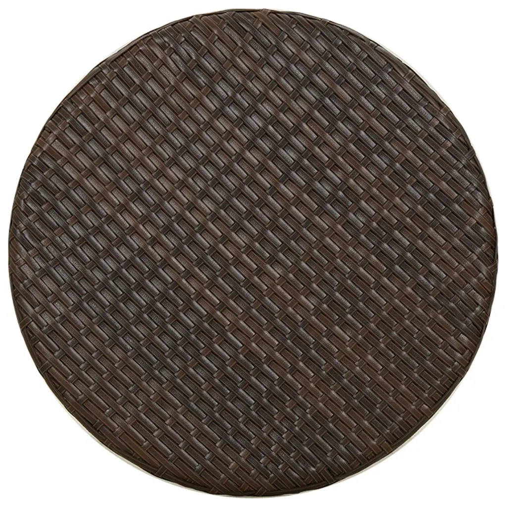 Tavolino da TÃ¨ Marrone 45 cm in Polyrattan cod mxl 34205