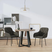 Sedie da Pranzo 2 pz Grigio Scuro in Velluto 344846