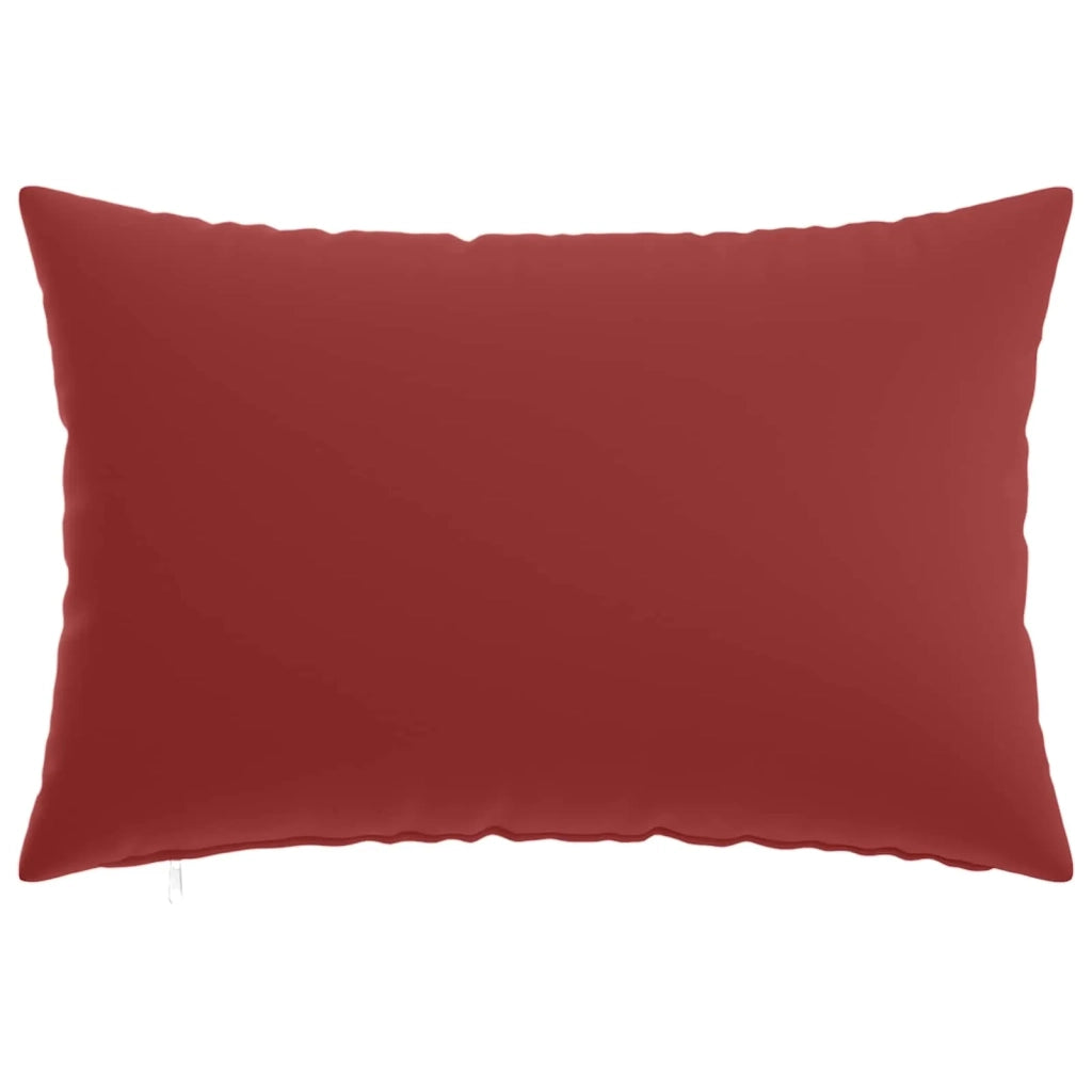 Federa 6 pcs HEERLEN Rosso Vino 30 x 50 cm Poliestere 907852
