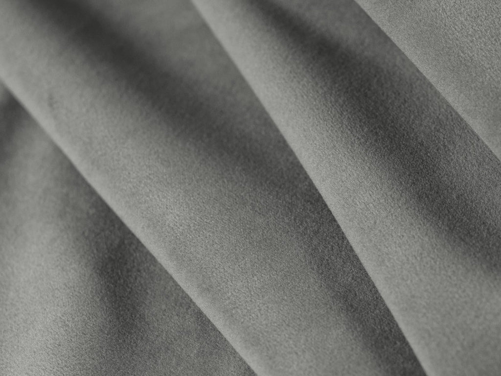 Cosmopolitan Design - Divano modulare "Rome" 3 posti in velluto grigio 