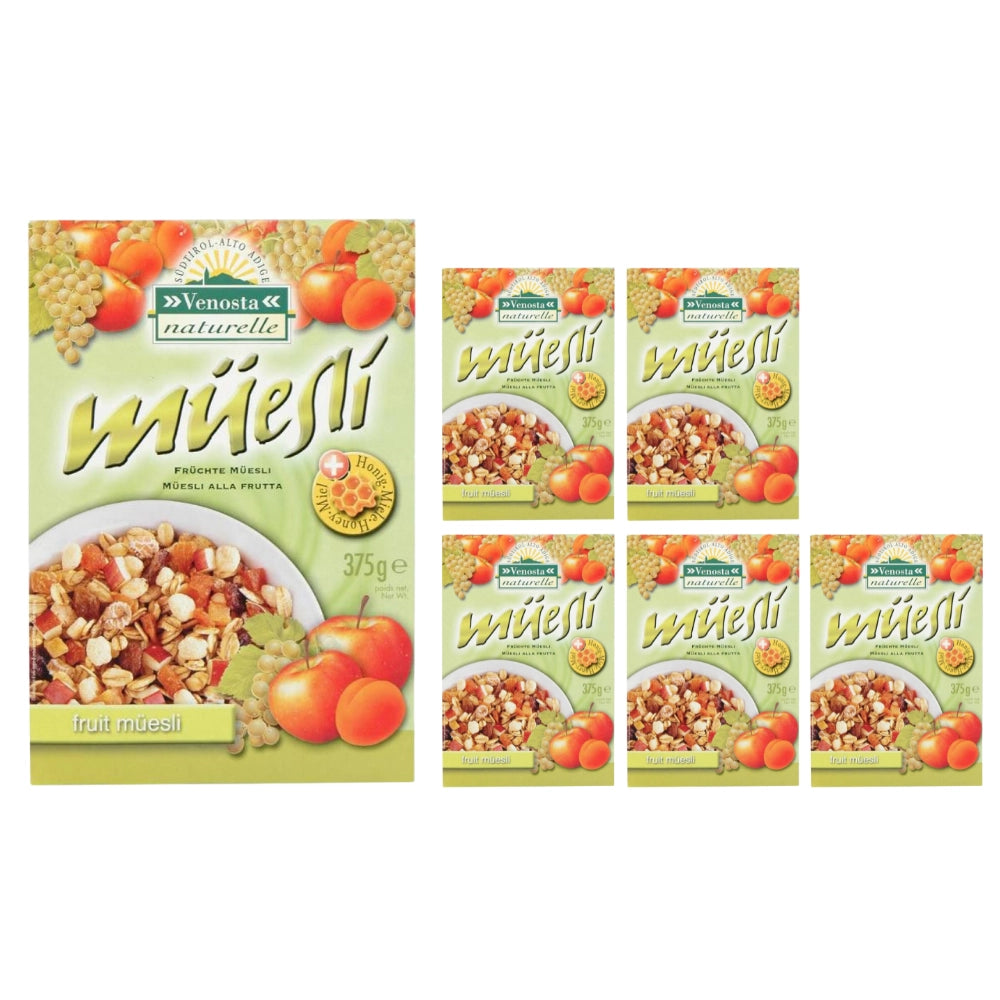 Venosta naturelle muesli con frutta e miele 6 confezioni da 375 grammi