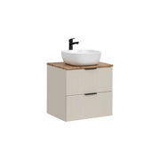 Set da bagno NOXERA 80 cm – Marrone congo & wotan – Con lavabo