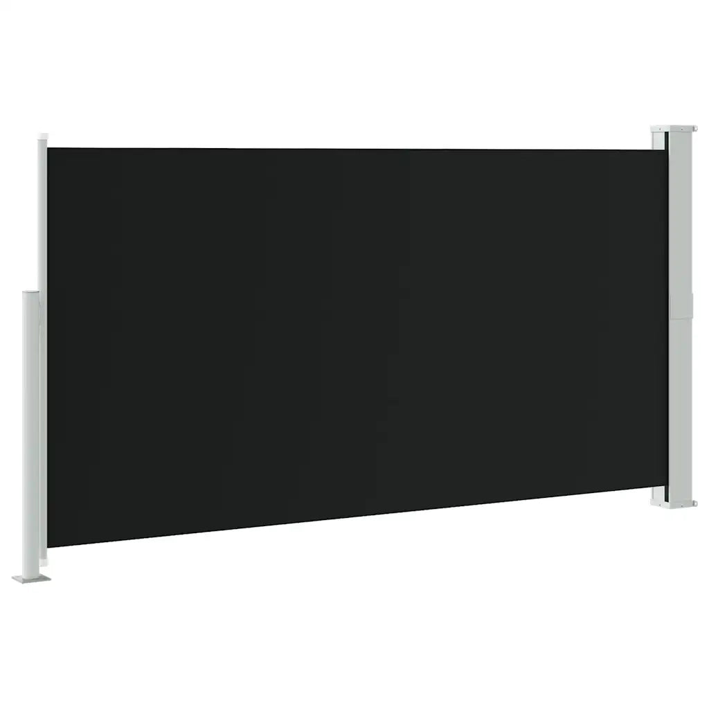 Tenda Laterale Retrattile per Patio-Tenda parasole per balcone 170x300 cm Nera