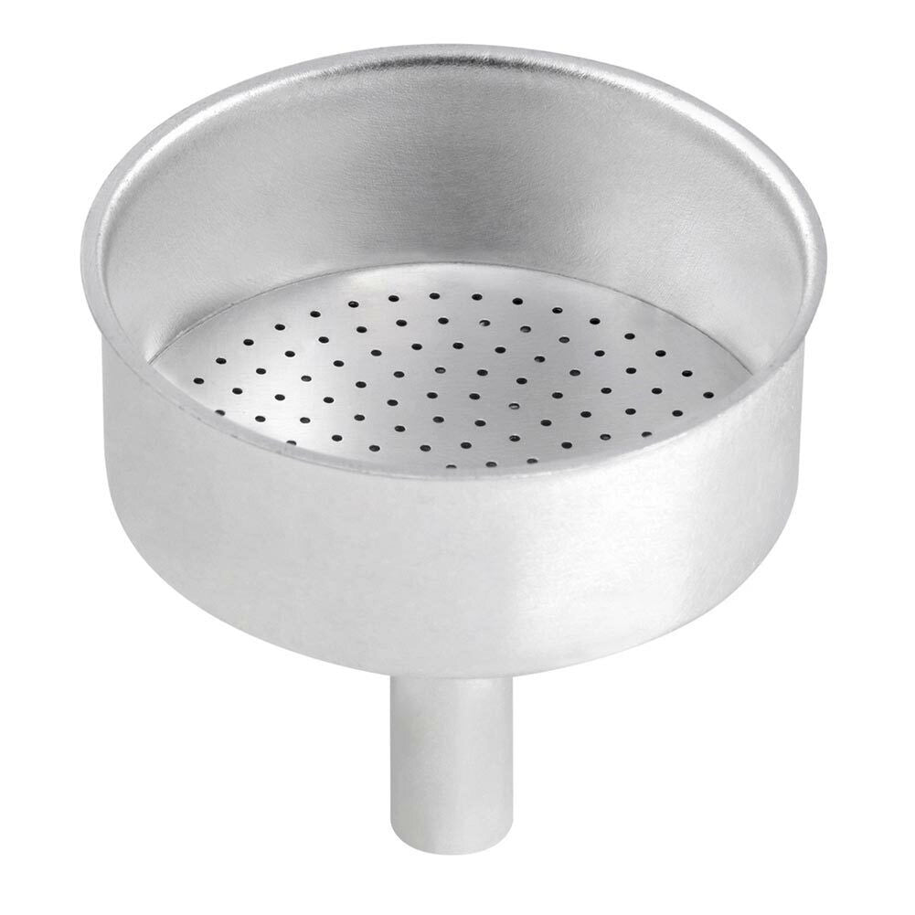 Caffettiera Amika 3 Tazze in Lega di Alluminio Macchinetta Caffe Moka Silver
