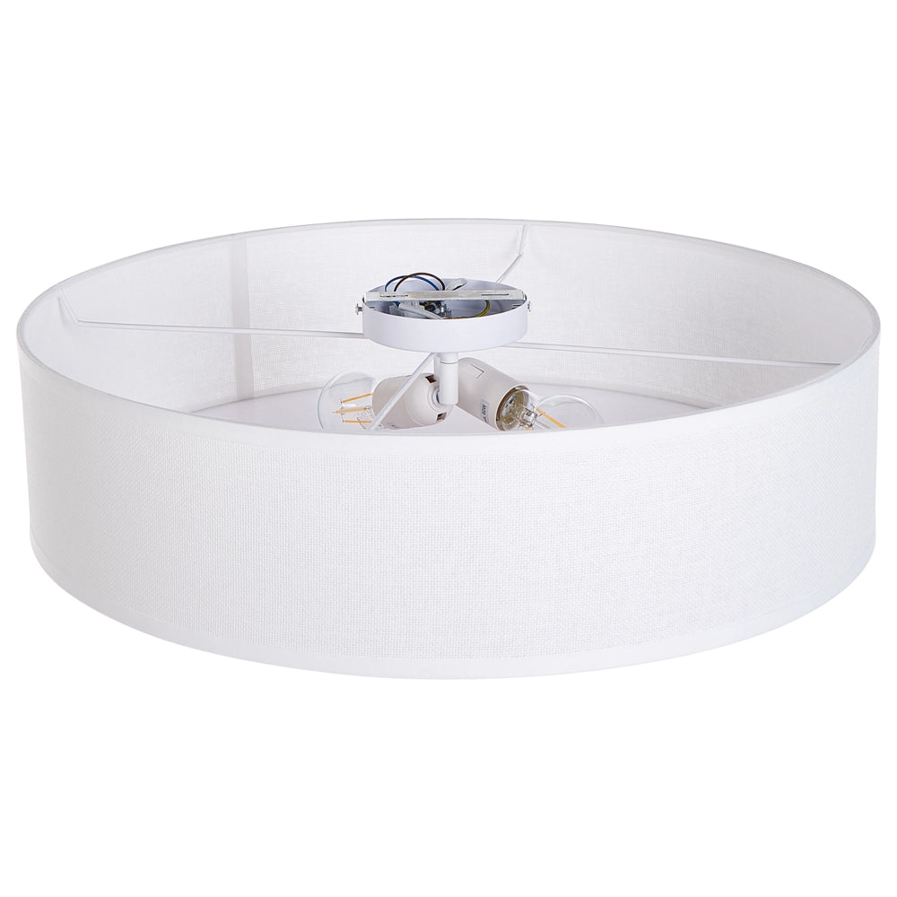 Lampada da soffitto bianca ø 60 cm Luce ad incasso Illuminazione Vimini Boho Moderna Soggiorno Camera da letto