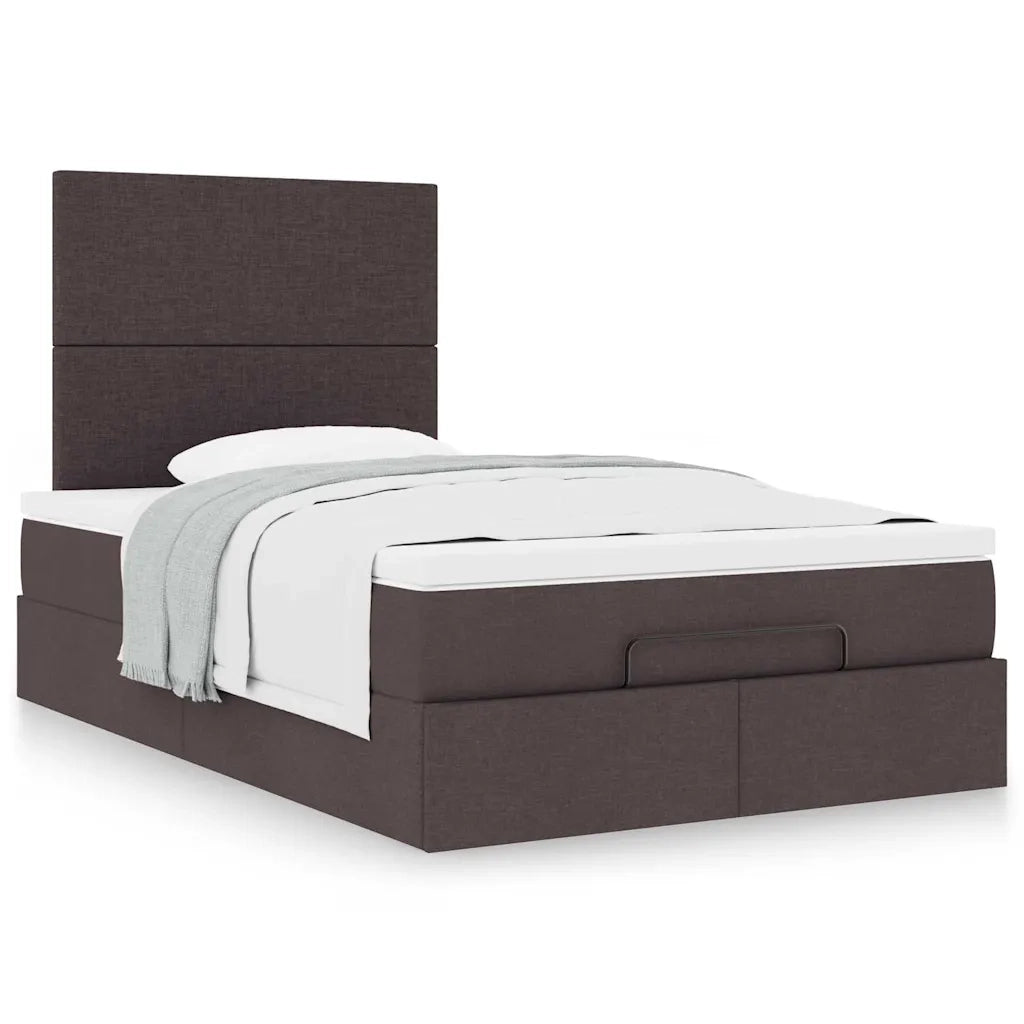 Struttura Letto Pouf con Materasso 80x200 cm in Tessuto 3313060