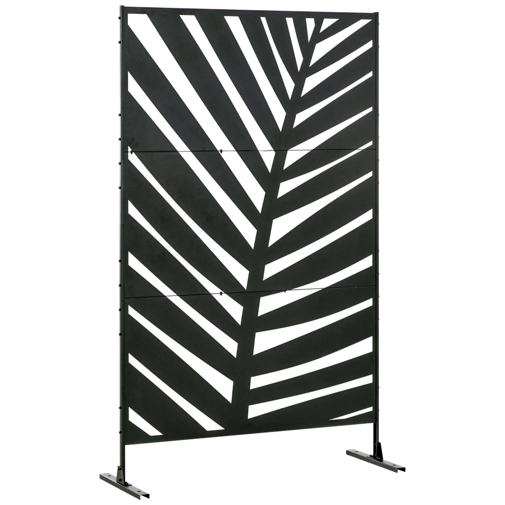 Separ¨¦ a 3 Ante in Acciaio ¨C Zephmum ¨C Nero 122x45x198 cm