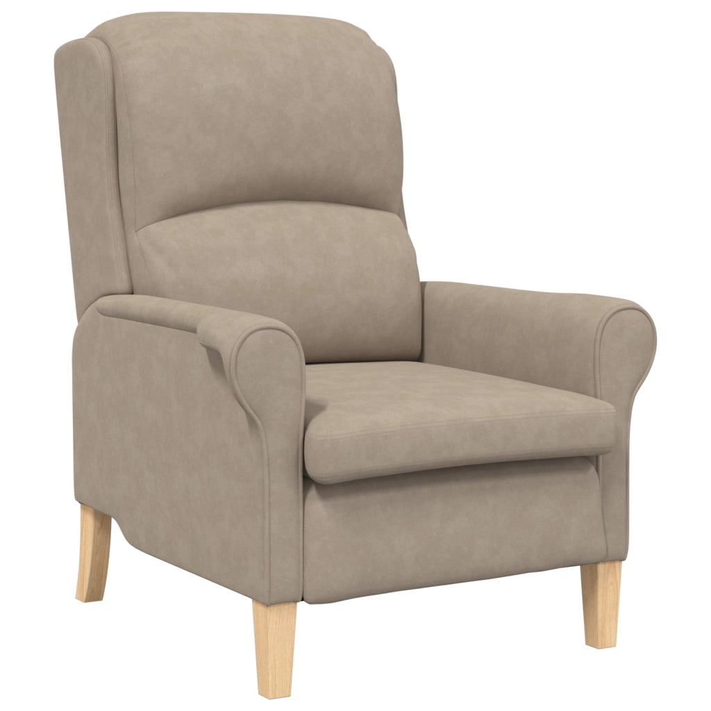 Poltrona Tortora Tortora Tessuto, Legno Standard Poltrona Tortora