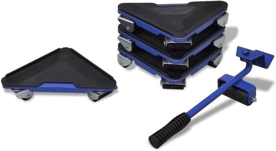Set di trasporto per mobili con ruota e trasportatori per spostamenti facili e pulizie
