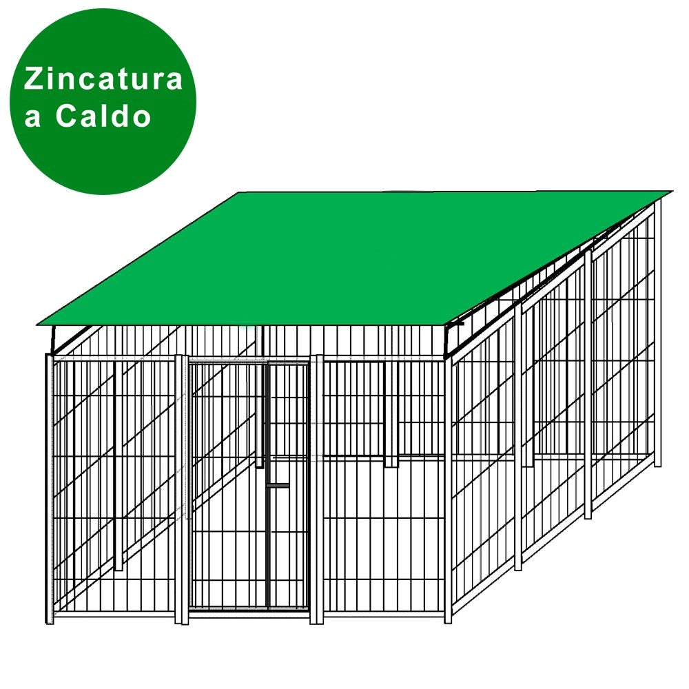 Recinzione in rete modulare da 3x3 metri con copertura zincatura a caldo per stoccaggio bombole