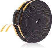 Tappetino adesivo autoadesivo per porte e finestre - 10m isolante acustico e resistente all'acqua - gomma spugnosa 12mm x 6mm