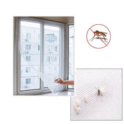 ZANZARIERA PER FINESTRA TENDA ADESIVA TELO ANTI ZANZARE INSETTI BIANCA 150x180CM