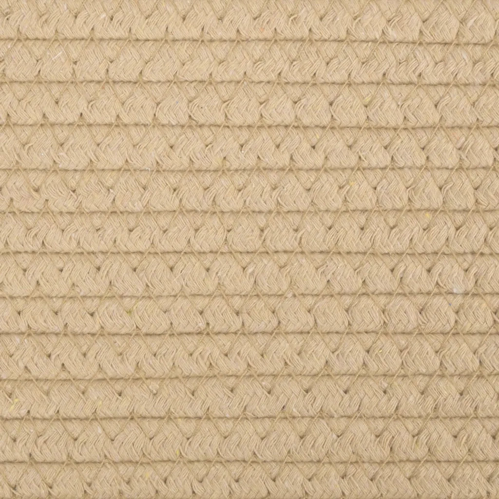 Cestini Portaoggetti 2 pz Beige e Bianco ?28x28 cm in Cotone CFW7767553