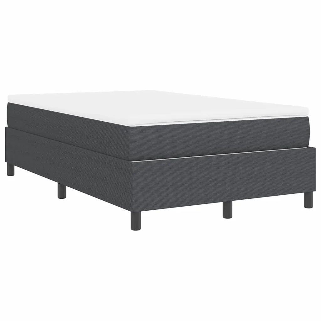 Letto a molle Grigio Scuro e Bianco 120 x 200 cm 3337458