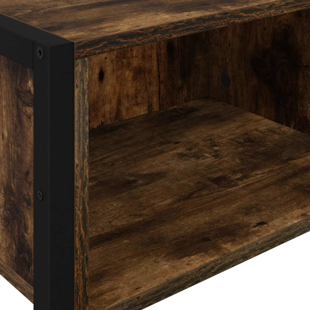 Tavolino Quercia Fumosa 100 x 36 x 75 cm Legno multistrato