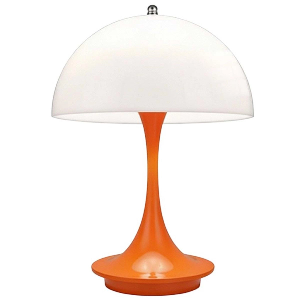 Lampada a fungo LED tattile ricaricabile con porta USB-C per scrivania Arancione Avizar