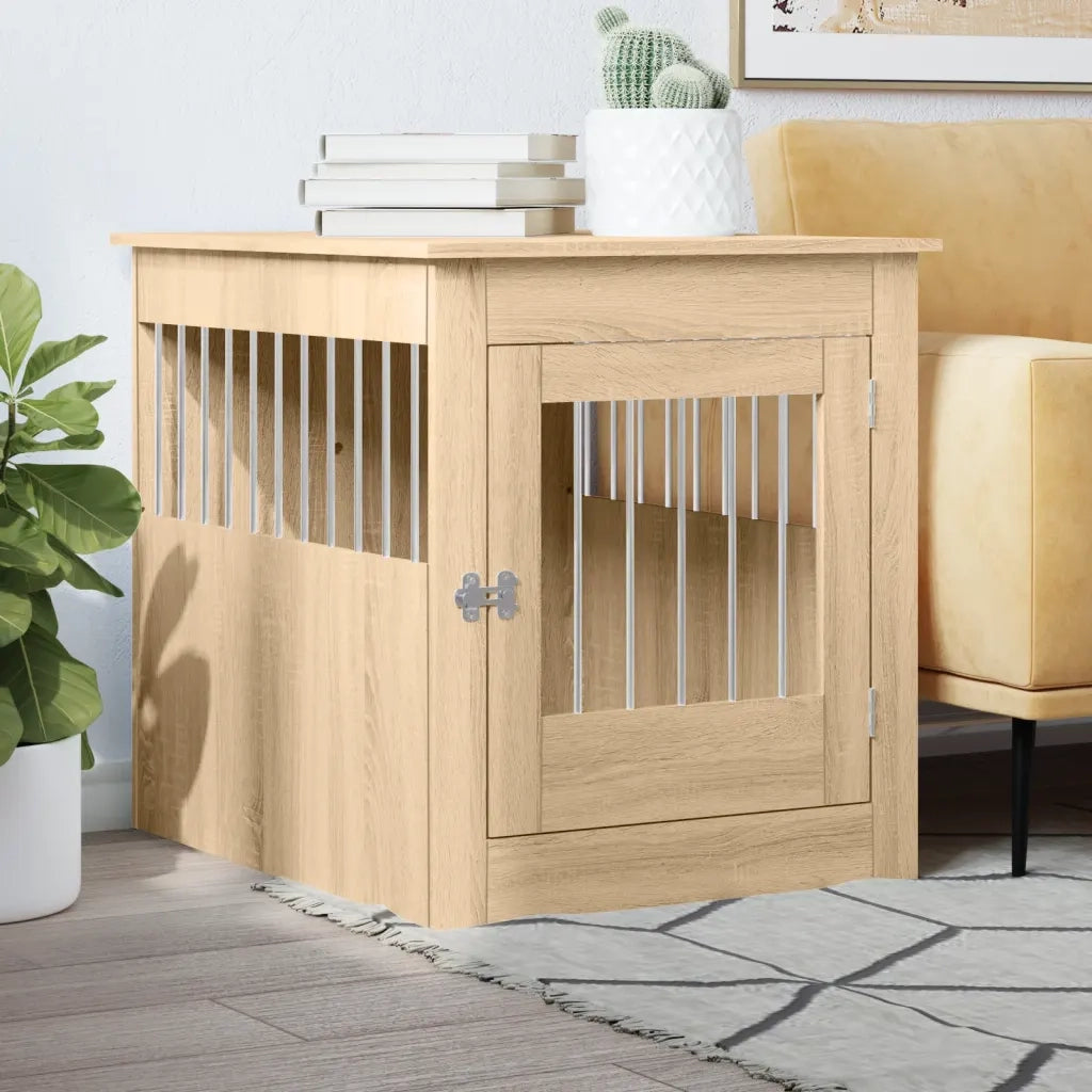 Gabbia Cani Arredamento Rovere Sonoma 64,5x80x71cm Multistrato CFW7999158