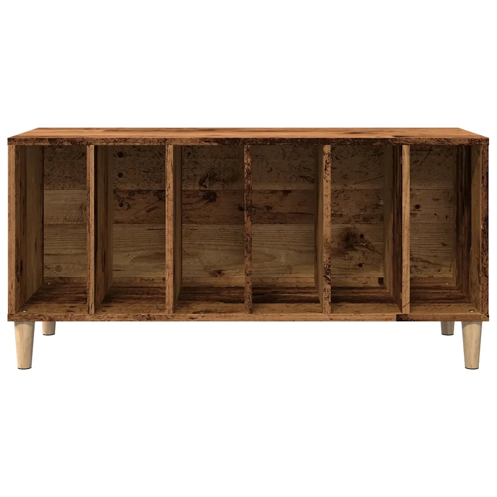 Mobile Porta Dischi Legno Antico 100x38x48 cm Legno Multistrato