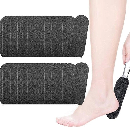 50 pezzi di uncisette riciclabili - rimuovitore di calli in acciaio inossidabile per una pedicure professionale