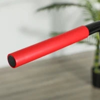 Trampolino da fitness 114 cm, corde elastiche, maniglia regolabile 3 posizioni, trampolino per esercizi silenzioso, rosso
