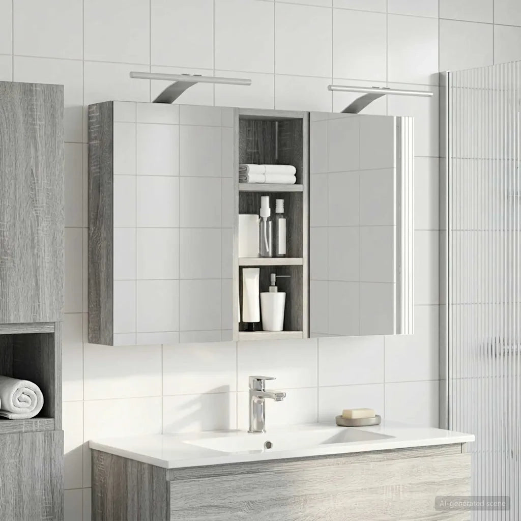 Set di Armadi da Bagno con lo scaffale 3 pcs 80 x 10,5 x 50 cm 3403661